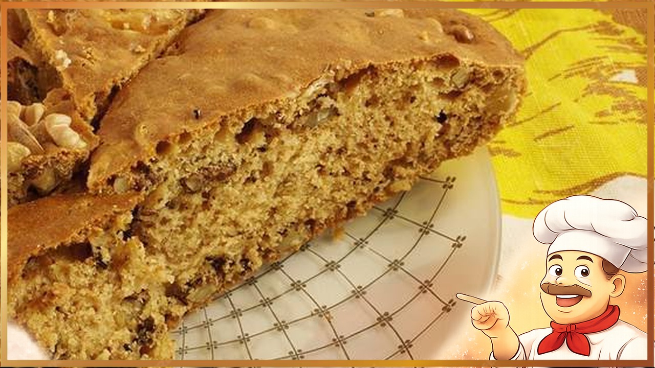 Простой кекс ореховый