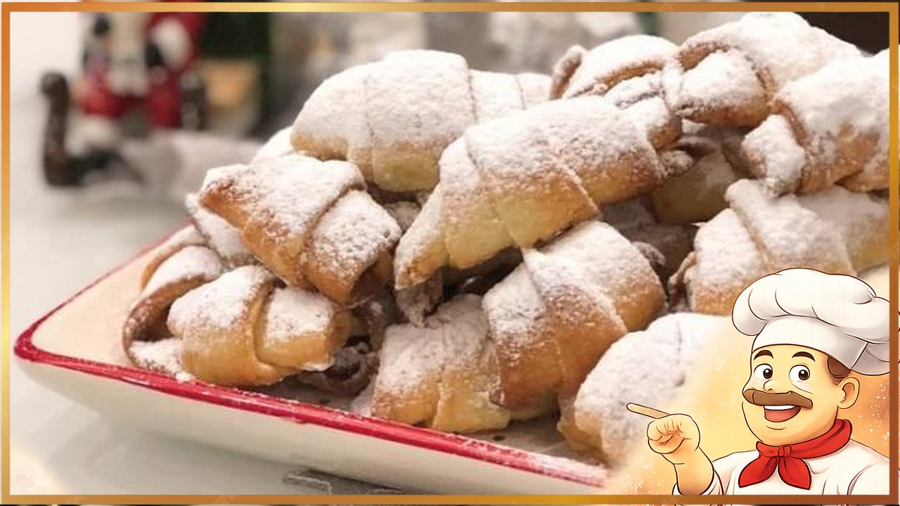 Рогалики с яблоками