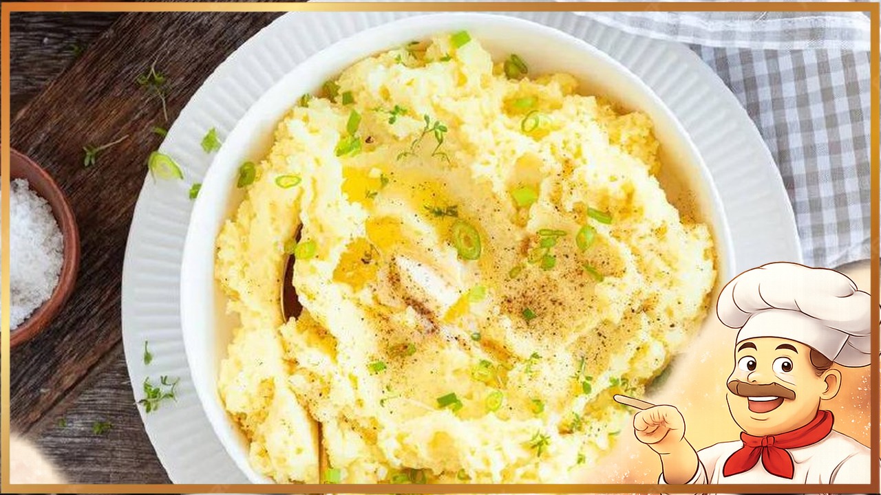 Картофельное пюре с сыром и чесноком