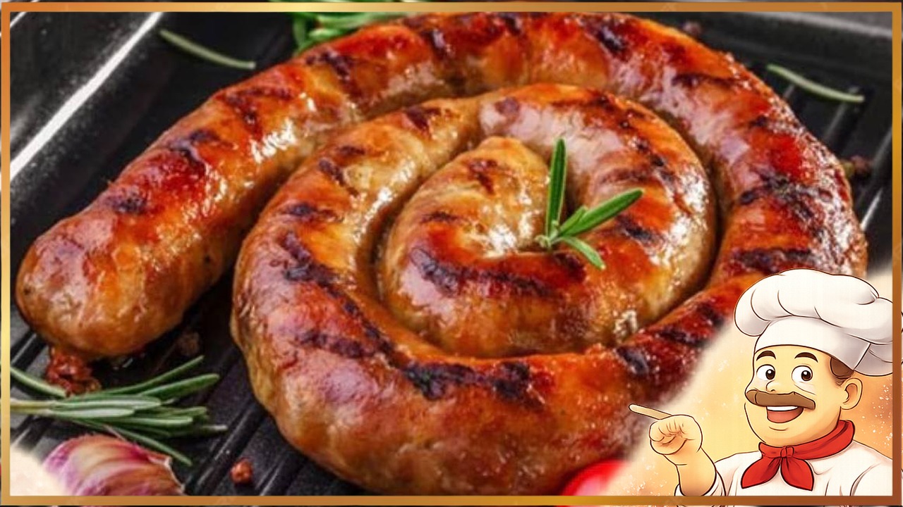 Колбаса из курицы в духовке