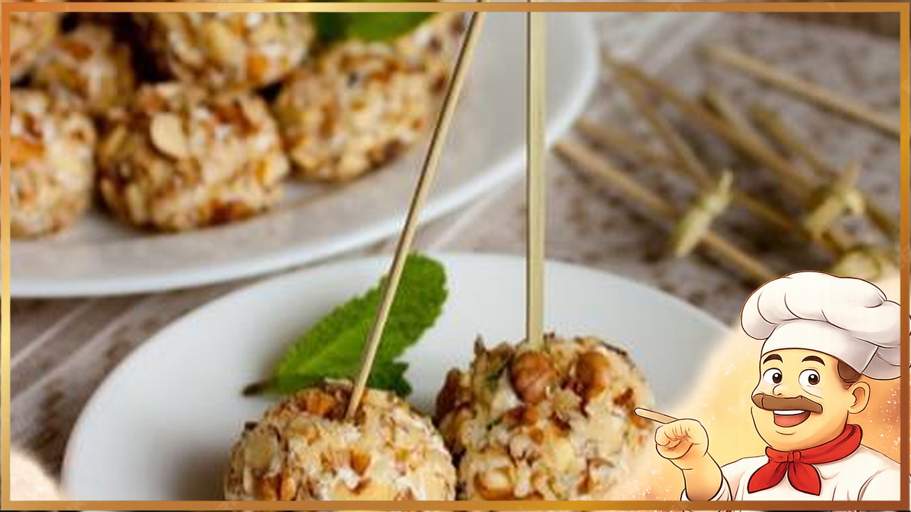 Сырные шарики в ореховой панировке