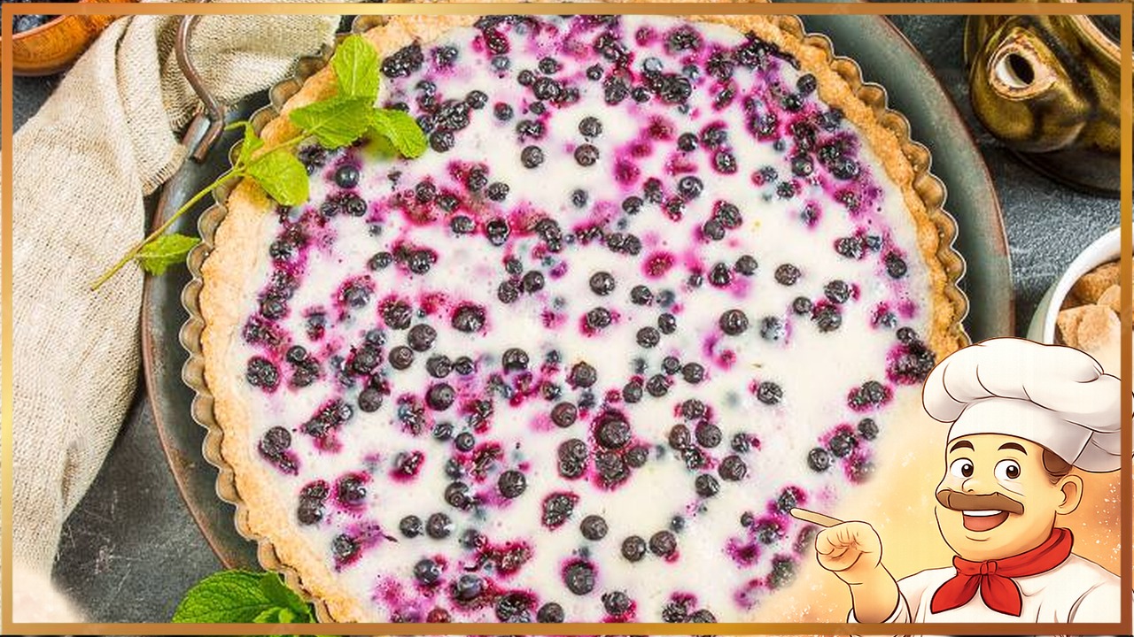 Тарт с черникой