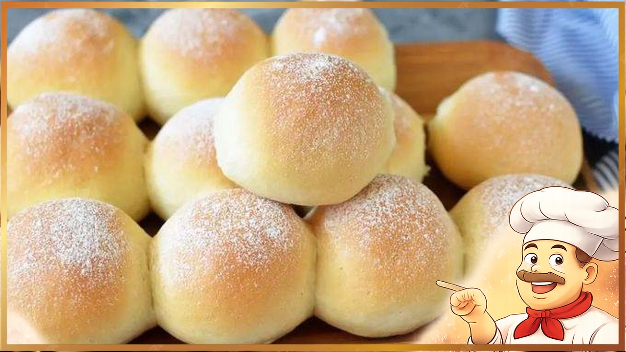 Пышные йогуртовые булочки без яиц