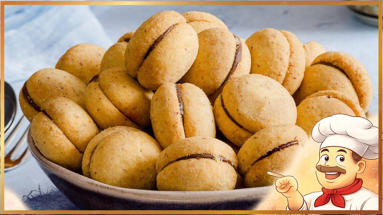 Итальянское миндальное печенье с шоколадом