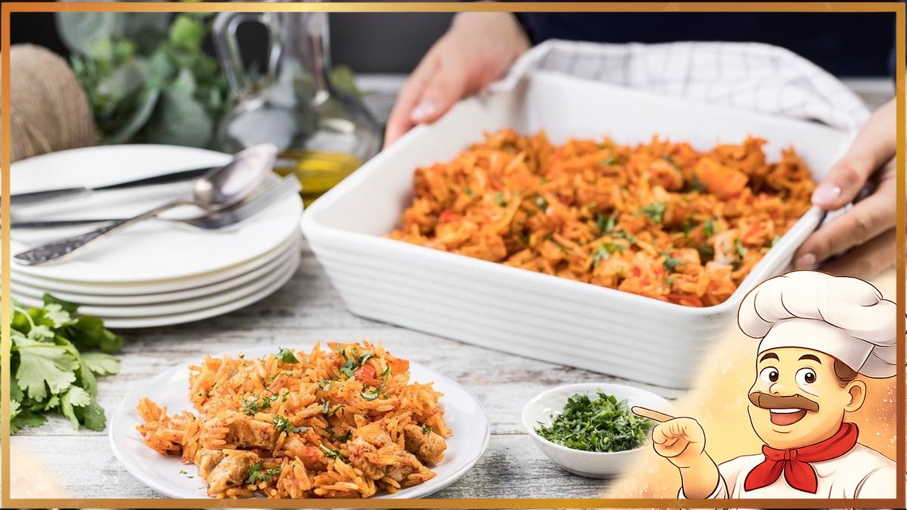 Рис с курицей и овощами