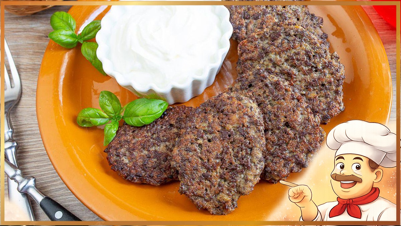 Оладьи из говяжьей печени с луком