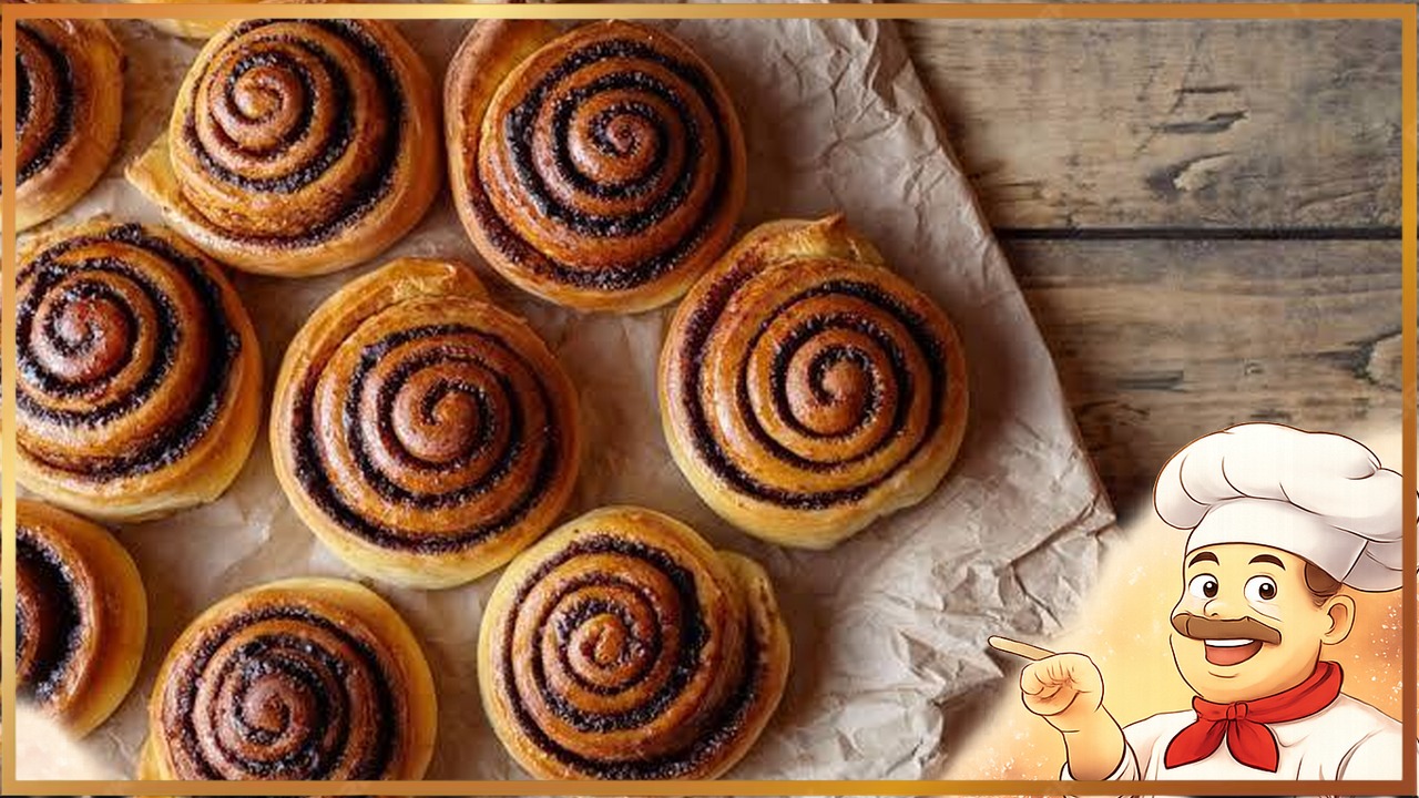 Булочки с маком и корицей