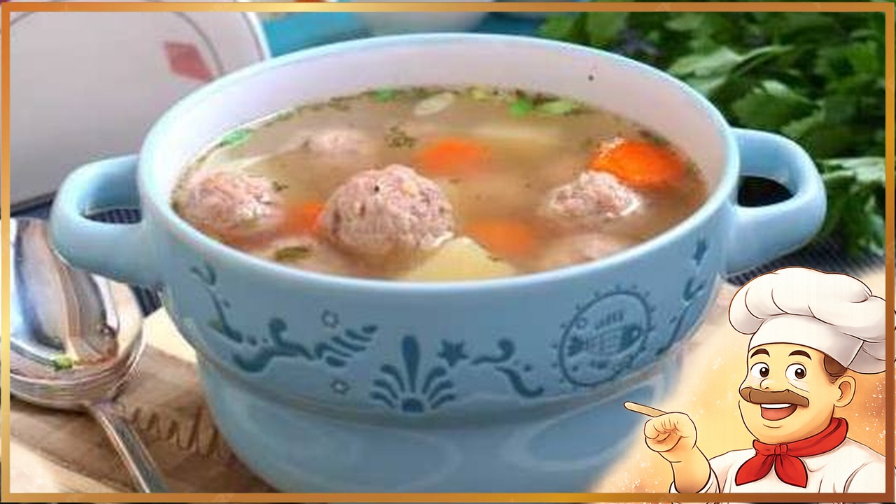 Суп с фрикадельками из индейки