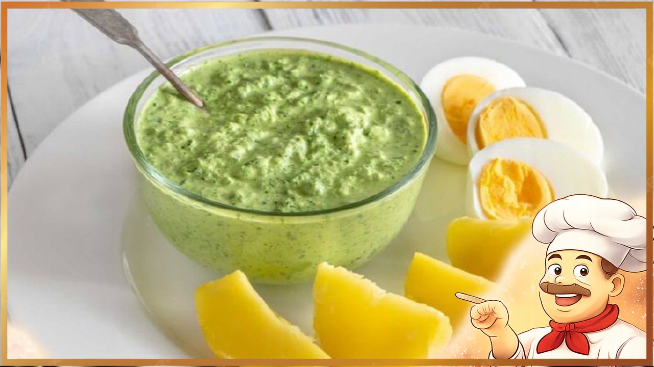 Соус с зеленью и творогом