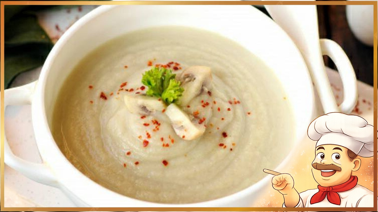 Грибной крем-суп с цветной капустой