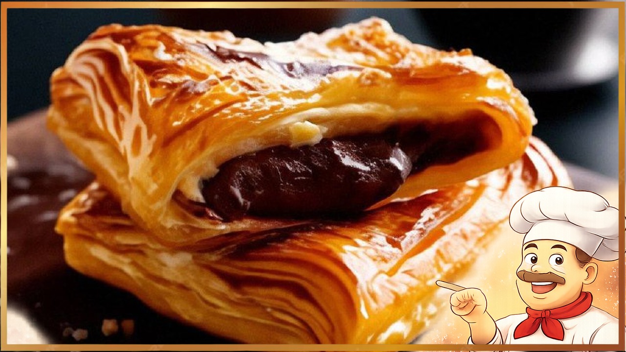 Шоколад в слоеном тесте