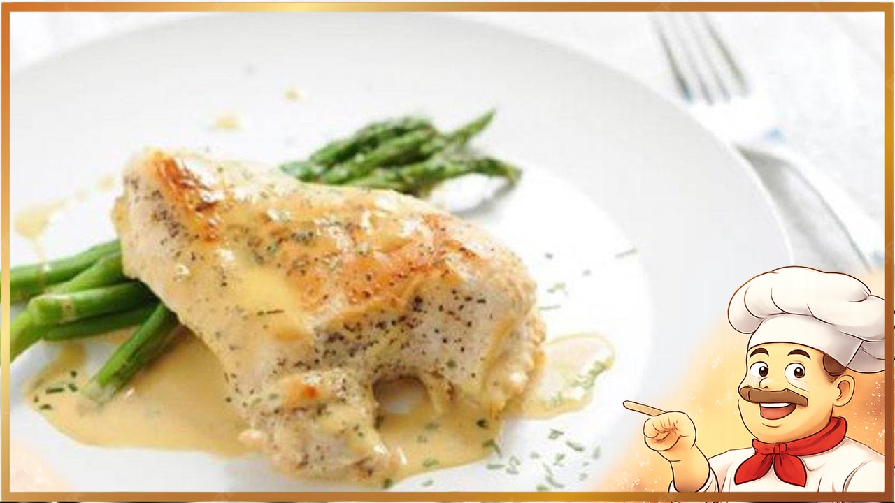 Куриное филе под сливочно-винным соусом