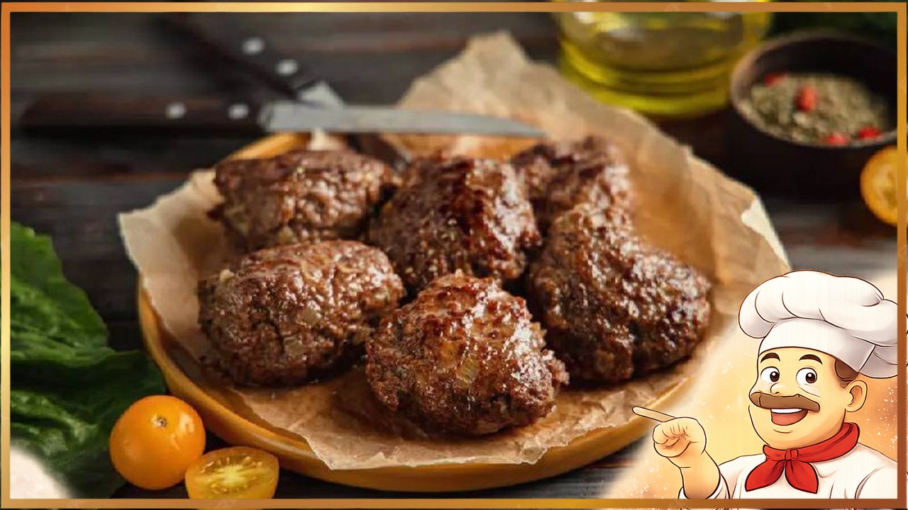 Котлеты из говядины с ананасом, запечённые в духовке