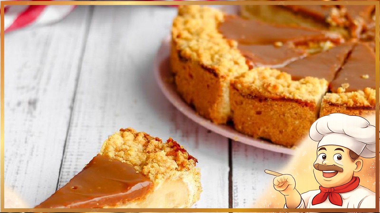 Торт карамельно-яблочный