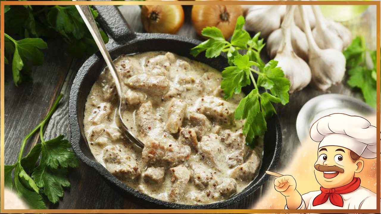 Быстрая курица в сливочно-чесночном соусе