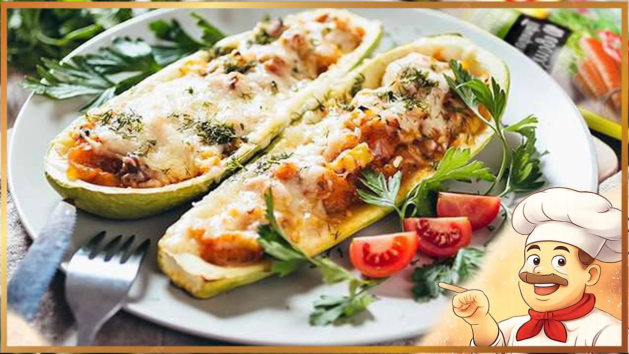 Лодочки из кабачков