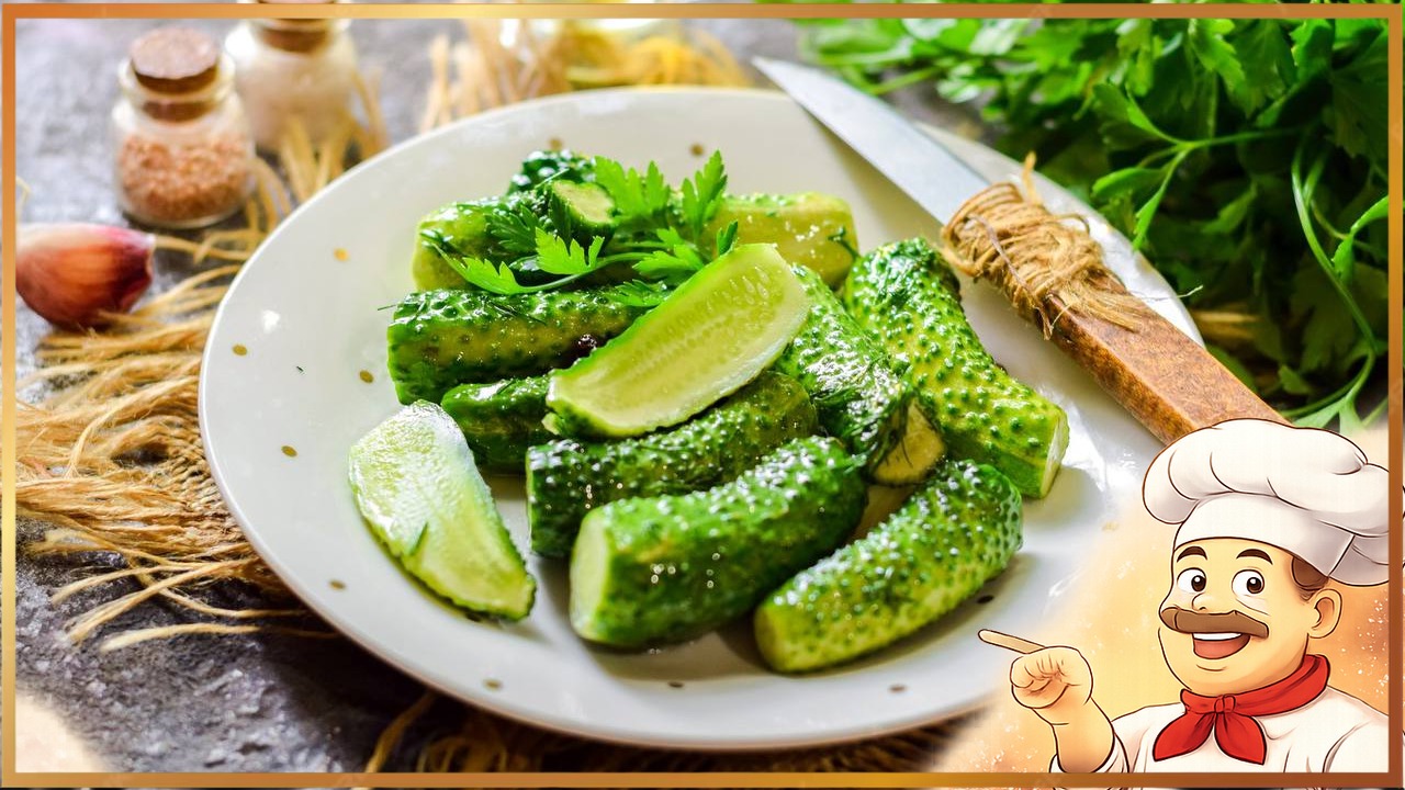 Быстрый рецепт малосольных огурцов от Виктора Белея, шеф-повара ресторана Ухват