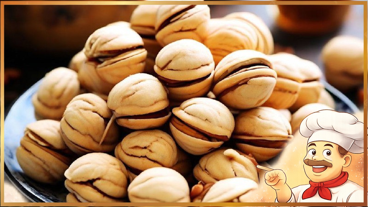 Орешки с вареной сгущенкой