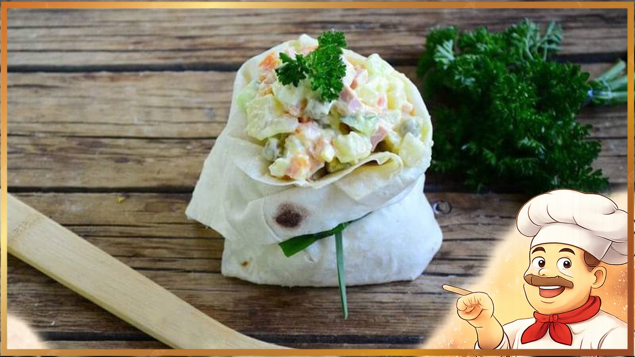 Оливье в мешочке