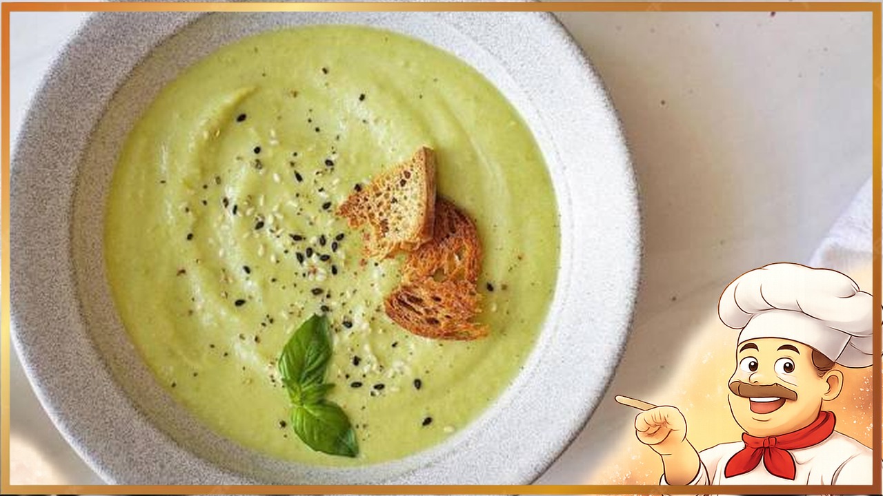 Холодный крем-суп из кабачков