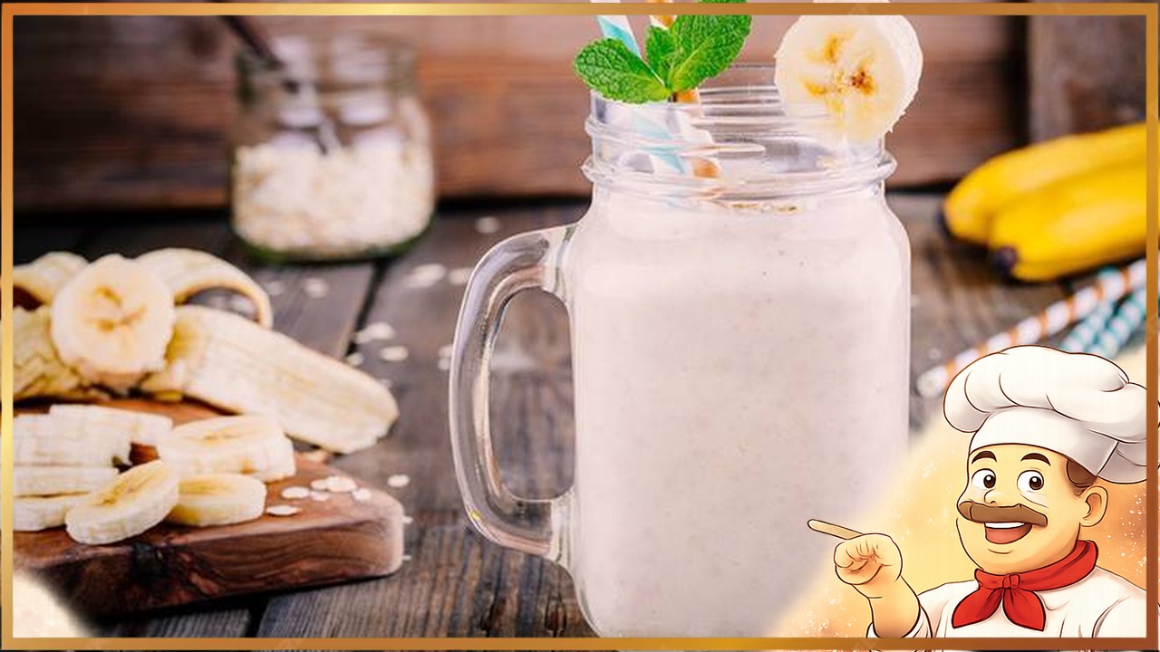 Молочный коктейль с бананом и йогуртом