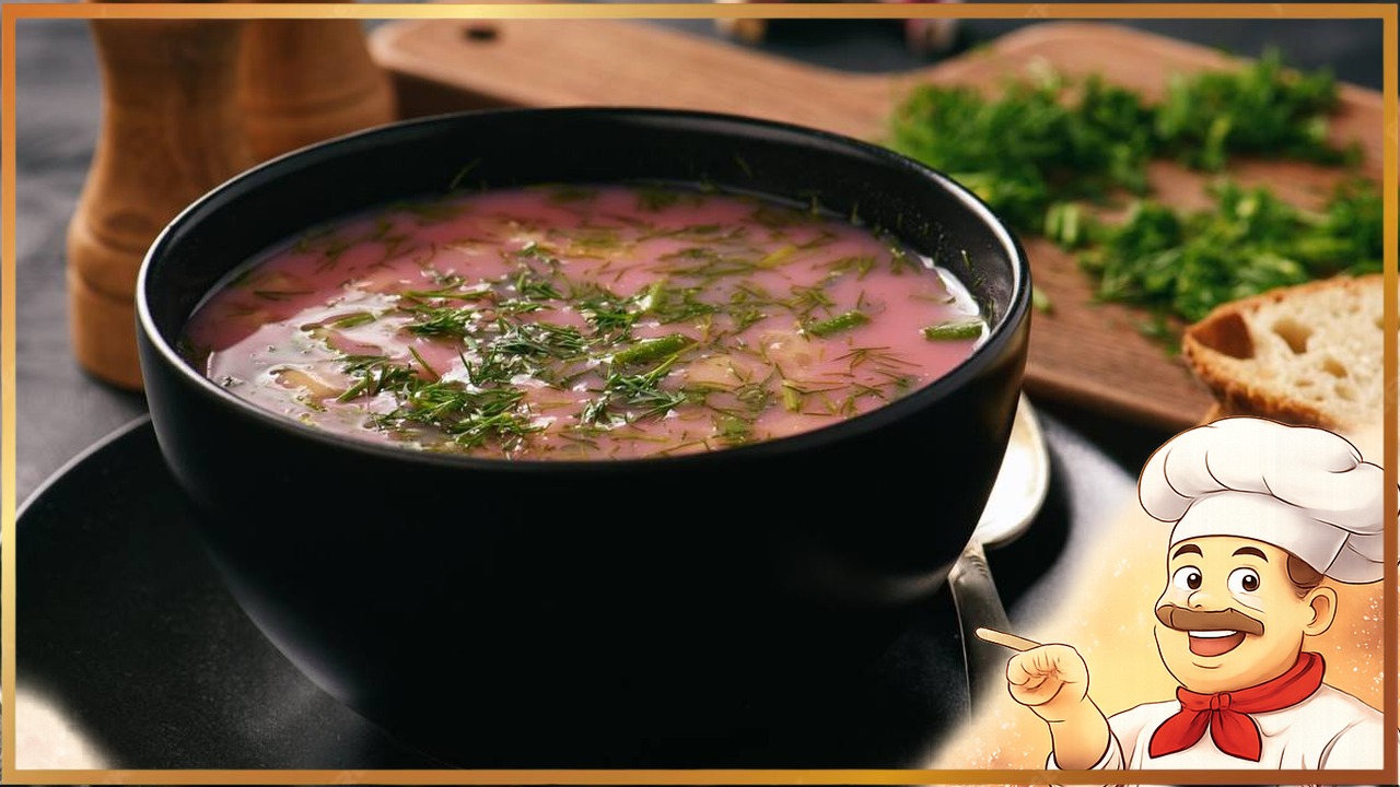 Холодный свекольник на квасе