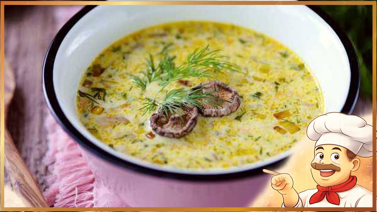 Молочно-сливочный грибной суп