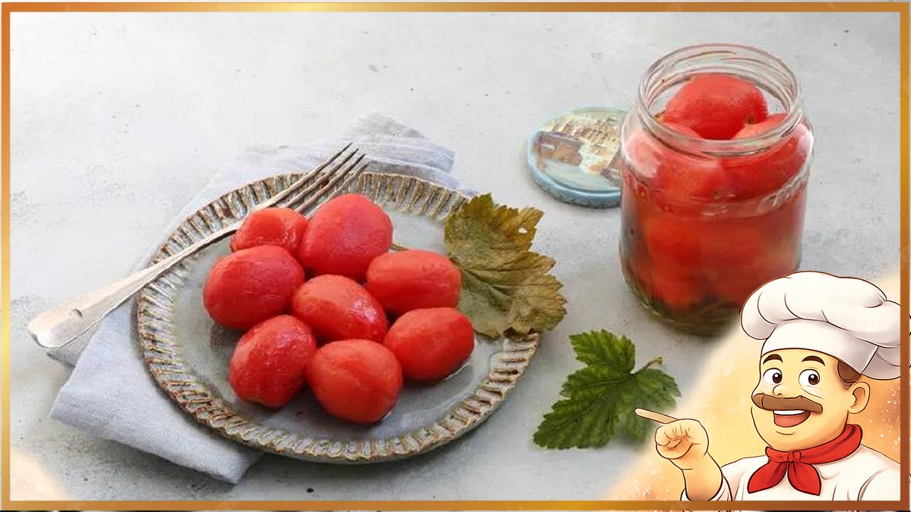 Малосольные помидоры с чесноком и зеленью за 2 часа