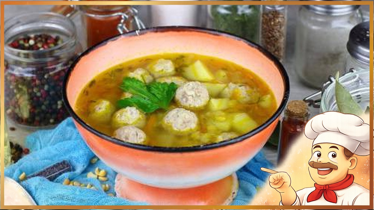 Гороховый суп с фрикадельками