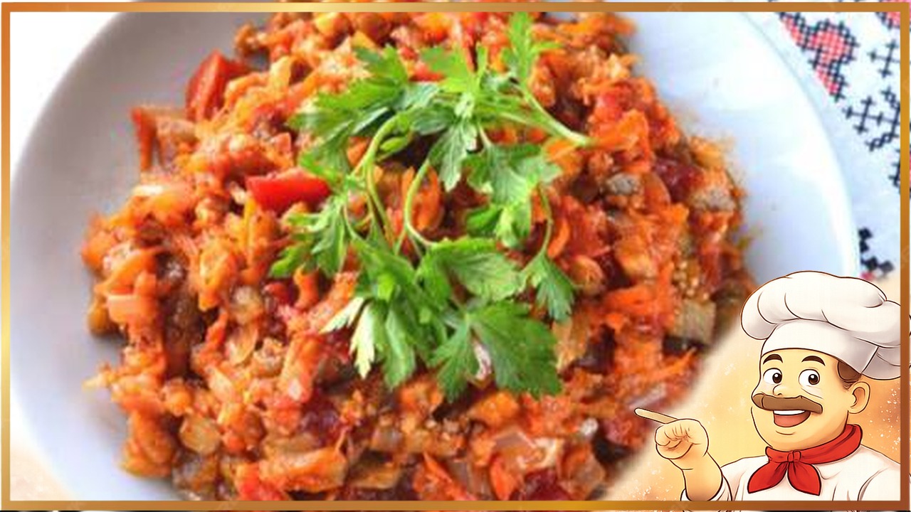 Простая икра из баклажанов на сковороде