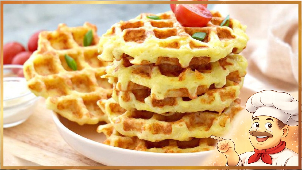 Картофельно-сырные вафли