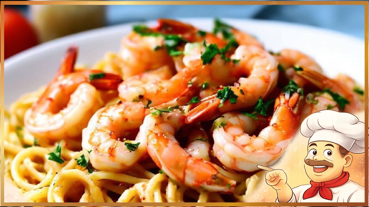 Паста с креветками
