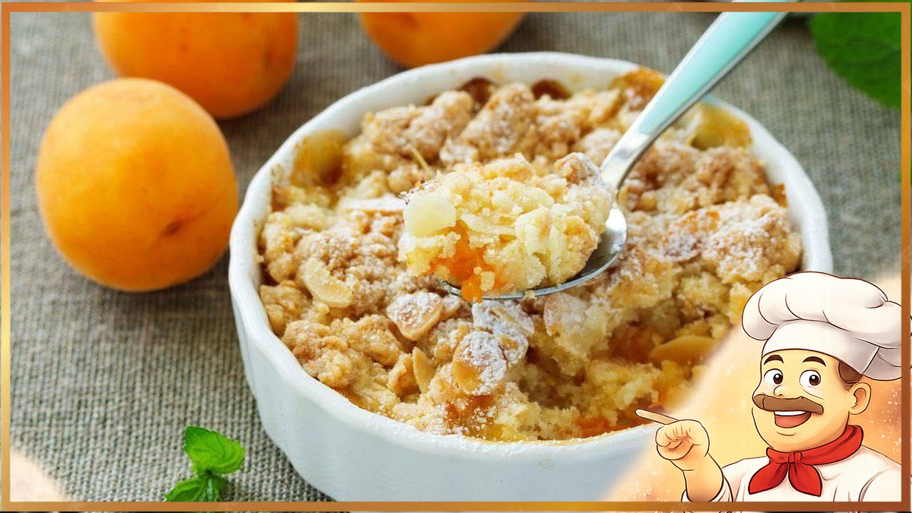 Крамбл с абрикосами