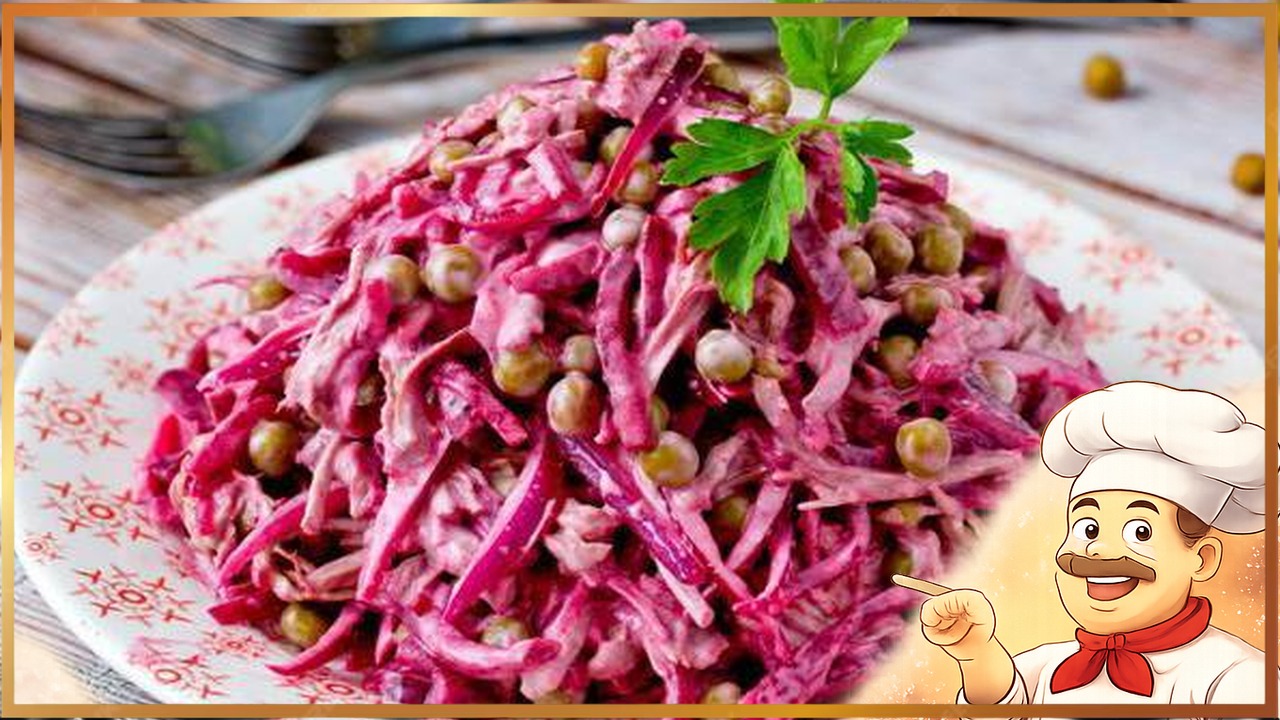 Простой салат из свеклы