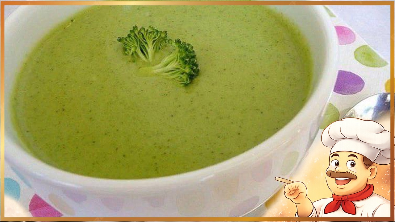 Суп-пюре из кабачков, брокколи и сельдерея