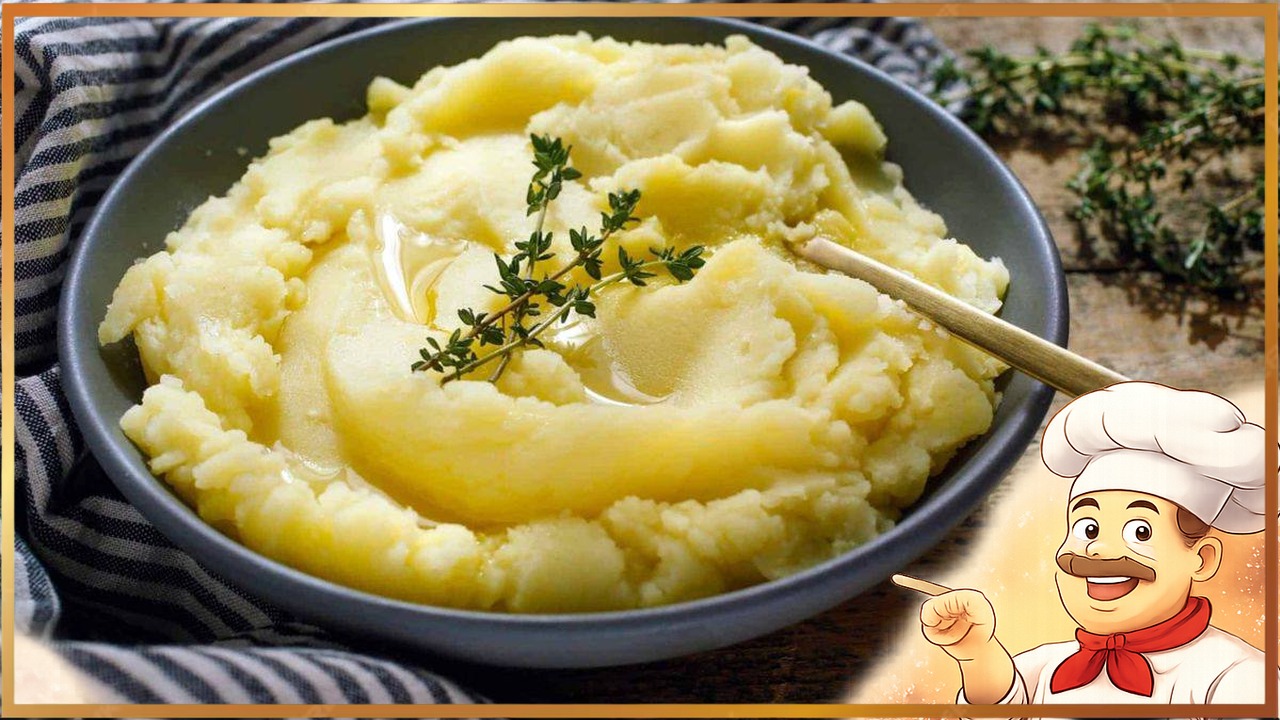 Картофельное пюре с сыром и чесноком