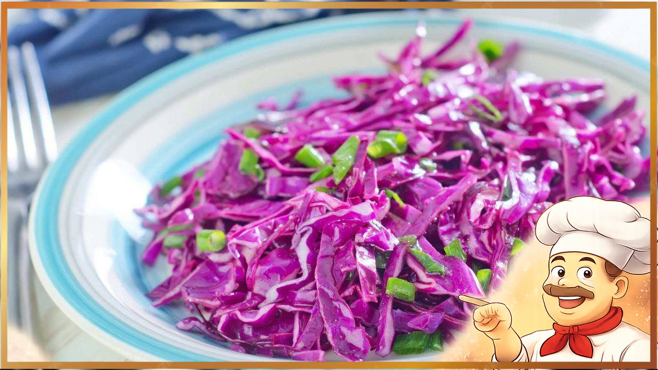 Салат из краснокочанной капусты