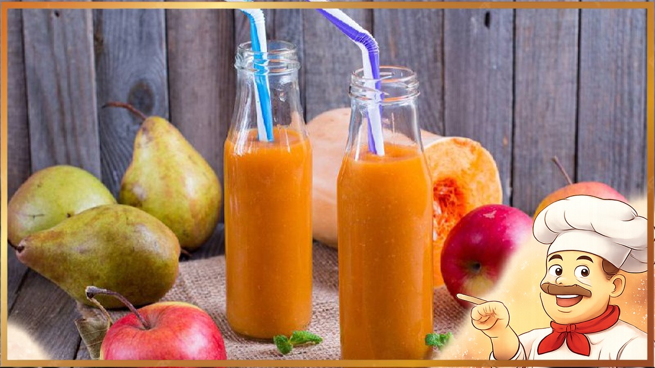 Тыквенный смузи с яблоком и бананом