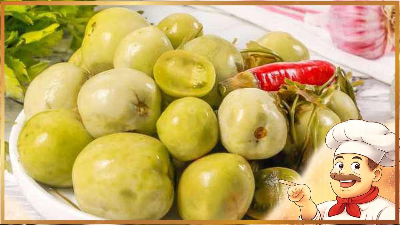 Квашеные зелёные помидоры на зиму