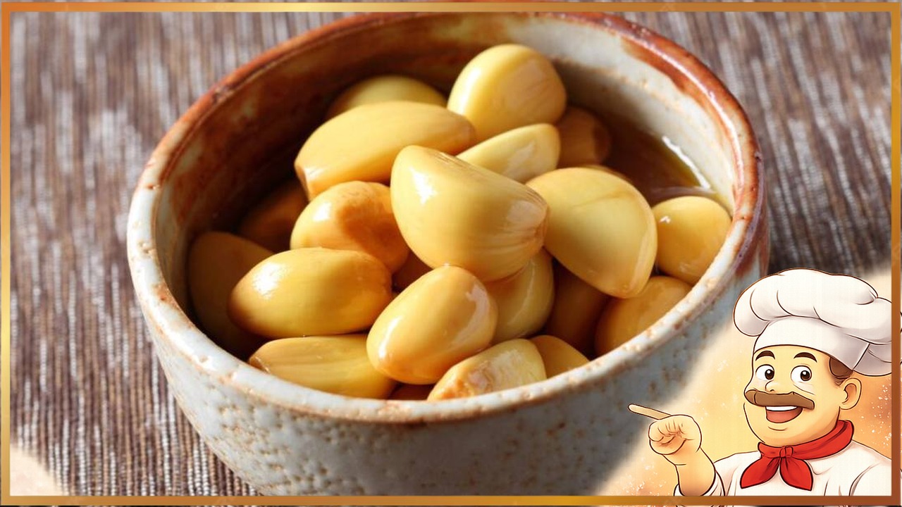 Маринованный чеснок с соевым соусом