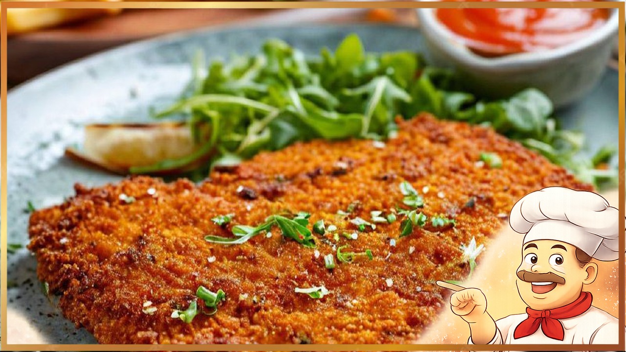 Хрустящий куриный шницель