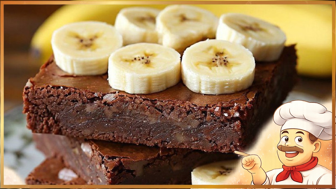 Брауни с бананом