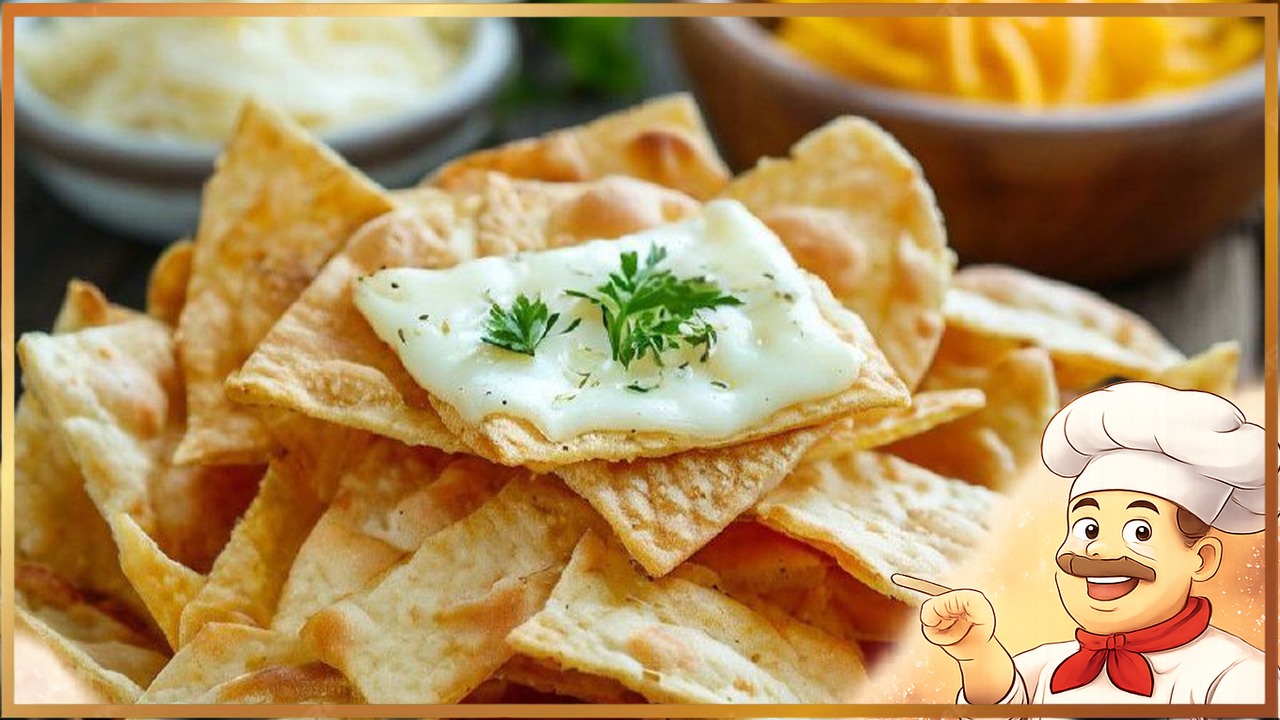 Чипсы из лаваша с сыром