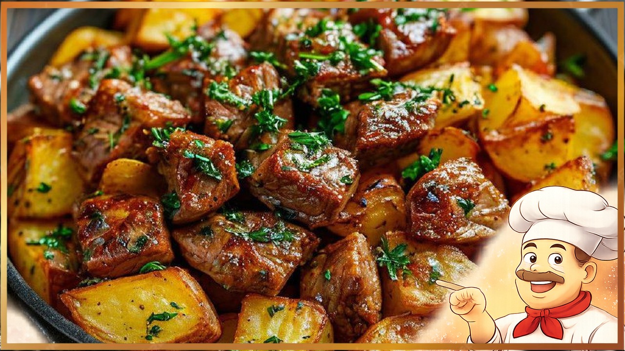 Картошка с мясом по-домашнему