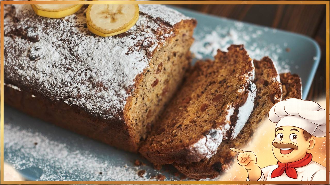 Сладкий банановый хлеб с корицей