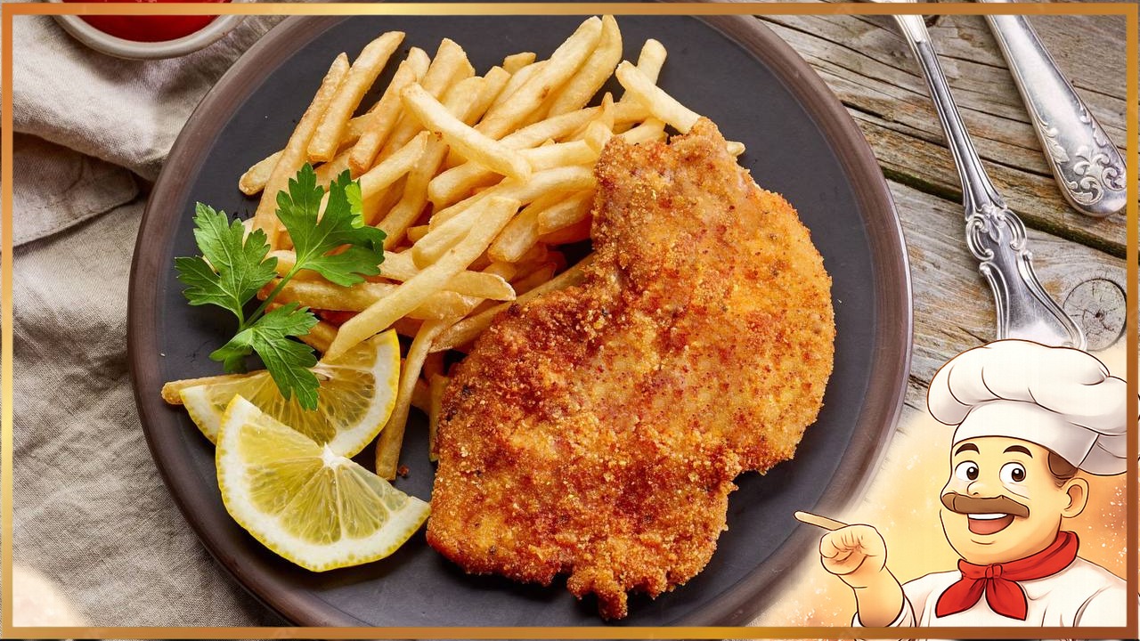 Шницель из свинины на сковороде