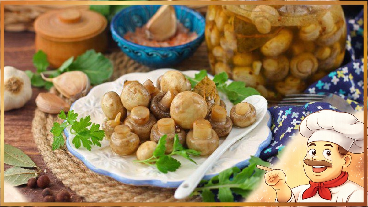 Маринованные шампиньоны с горчицей