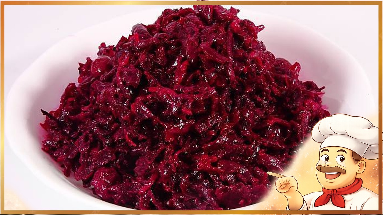 Простой салат из свеклы