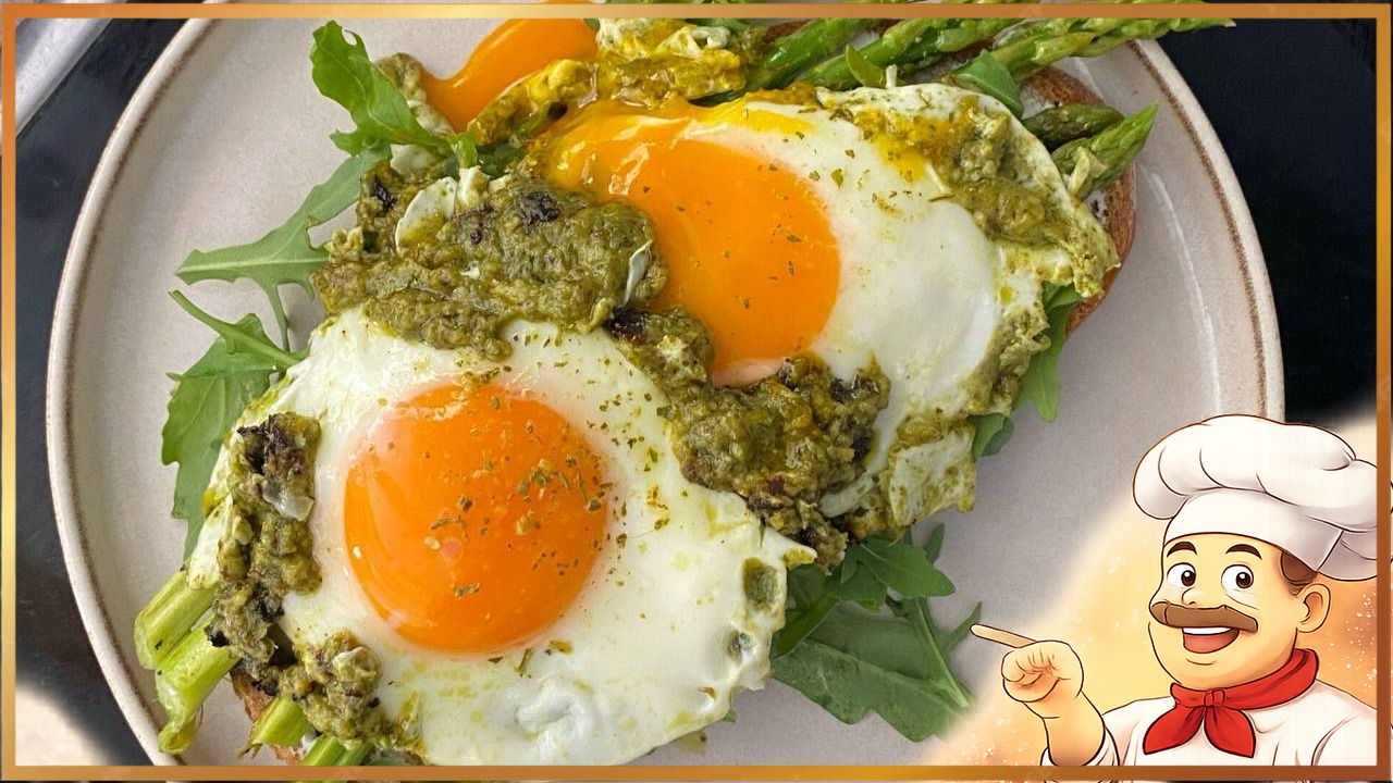 Яйца с песто