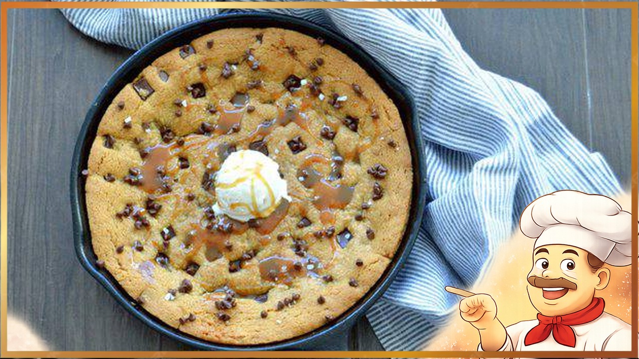 Гигантское печенье с шоколадом